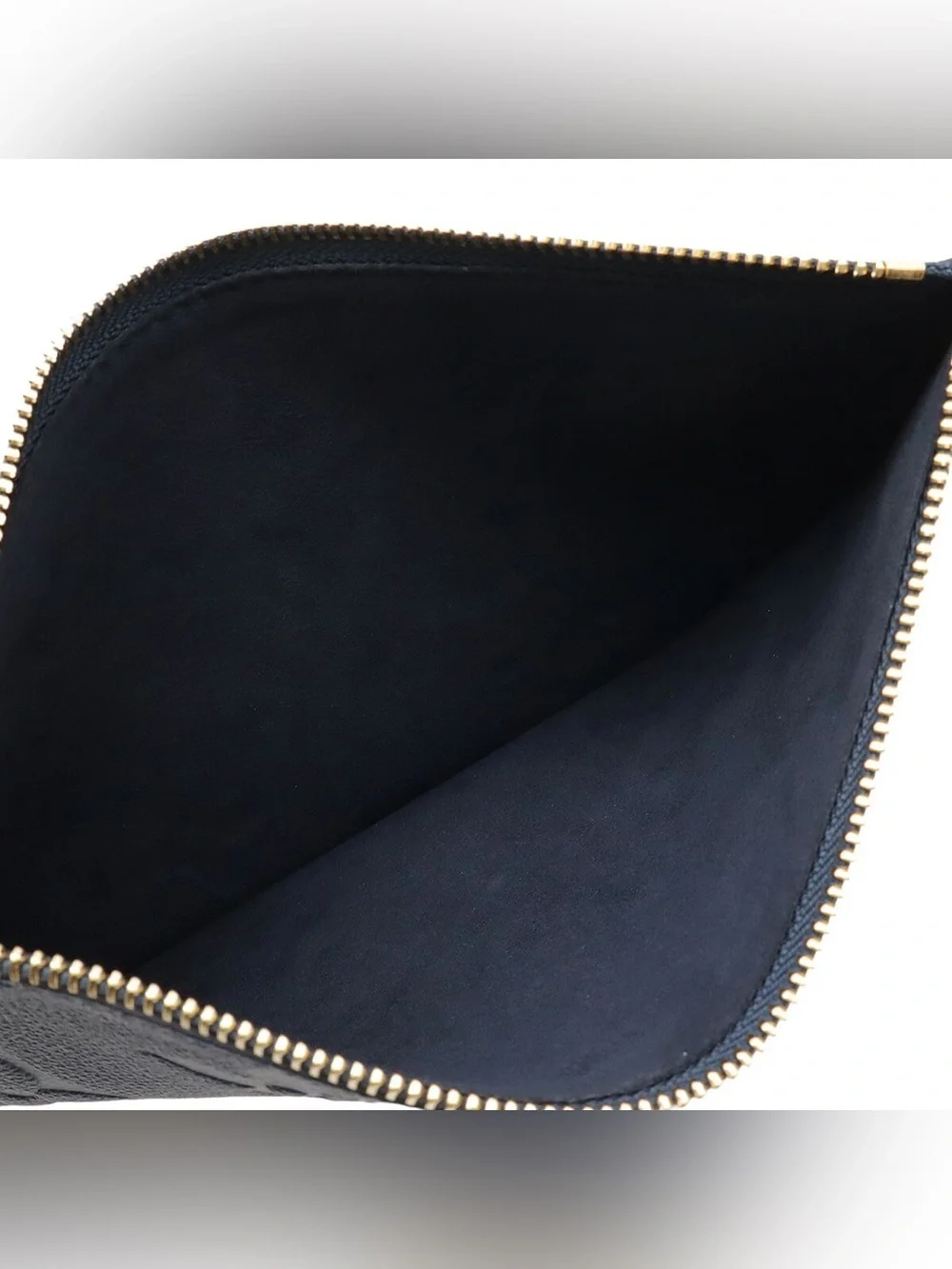 Authentic Louis Vuitton Neverfull GM Empreinte giant monogram pouch wristlet